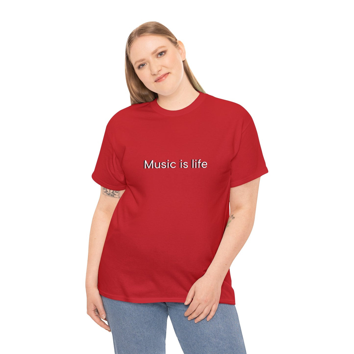 Music is Life - Unisex Heavy Cotton Tee