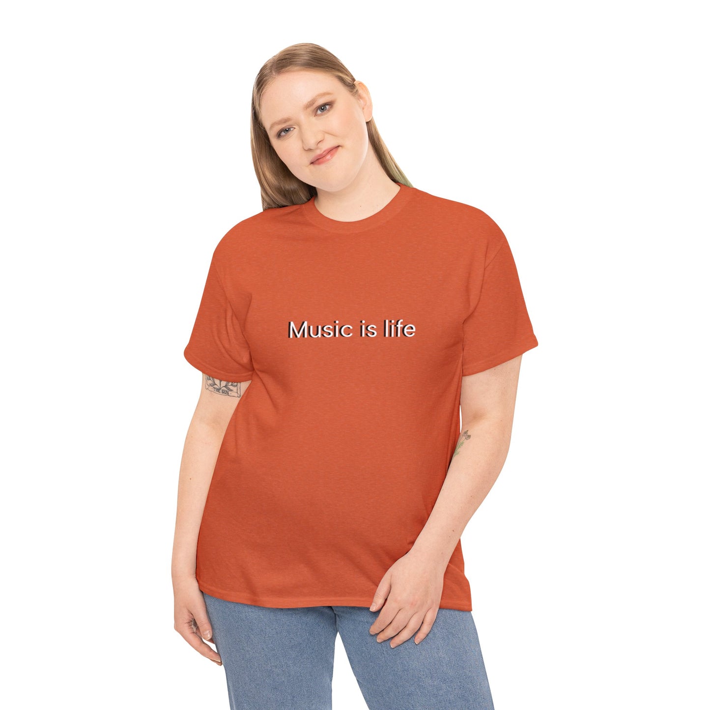 Music is Life - Unisex Heavy Cotton Tee