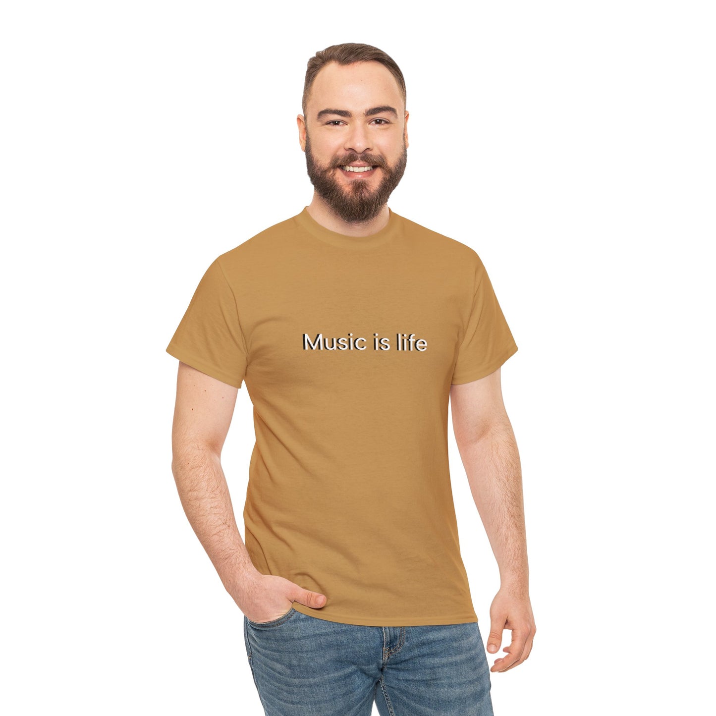 Music is Life - Unisex Heavy Cotton Tee