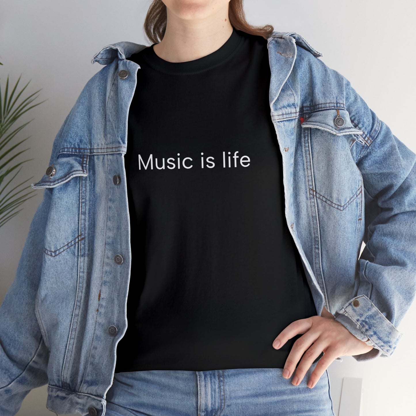 Music is Life - Unisex Heavy Cotton Tee