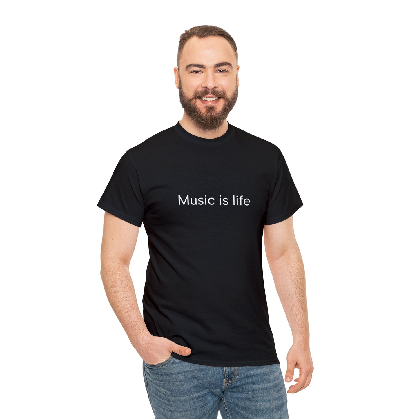 Music is Life - Unisex Heavy Cotton Tee