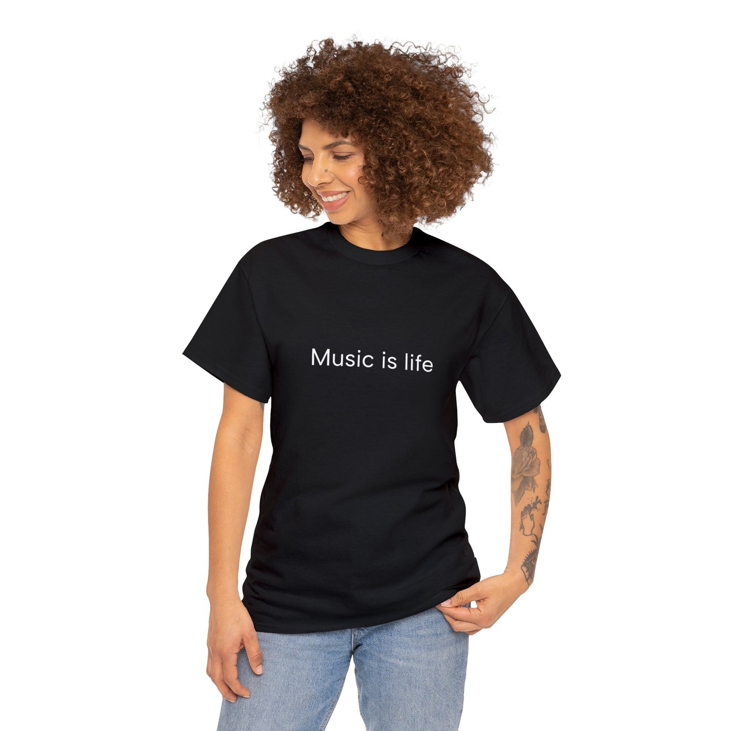 Music is Life - Unisex Heavy Cotton Tee