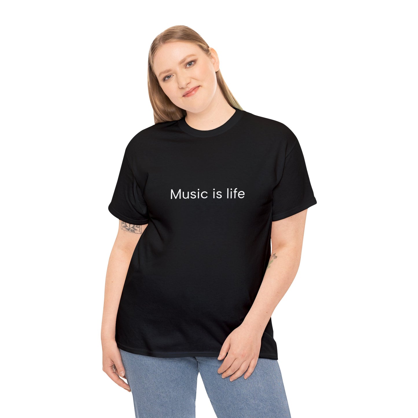 Music is Life - Unisex Heavy Cotton Tee