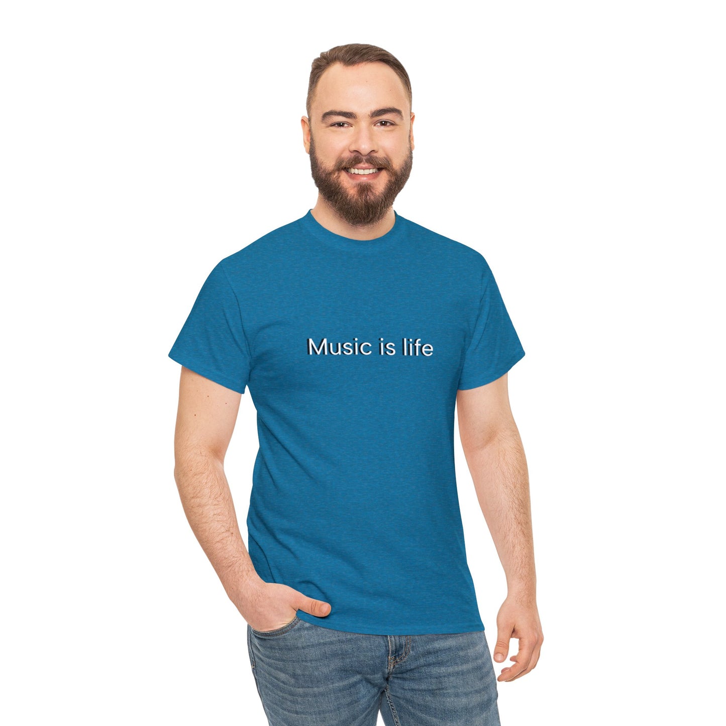 Music is Life - Unisex Heavy Cotton Tee