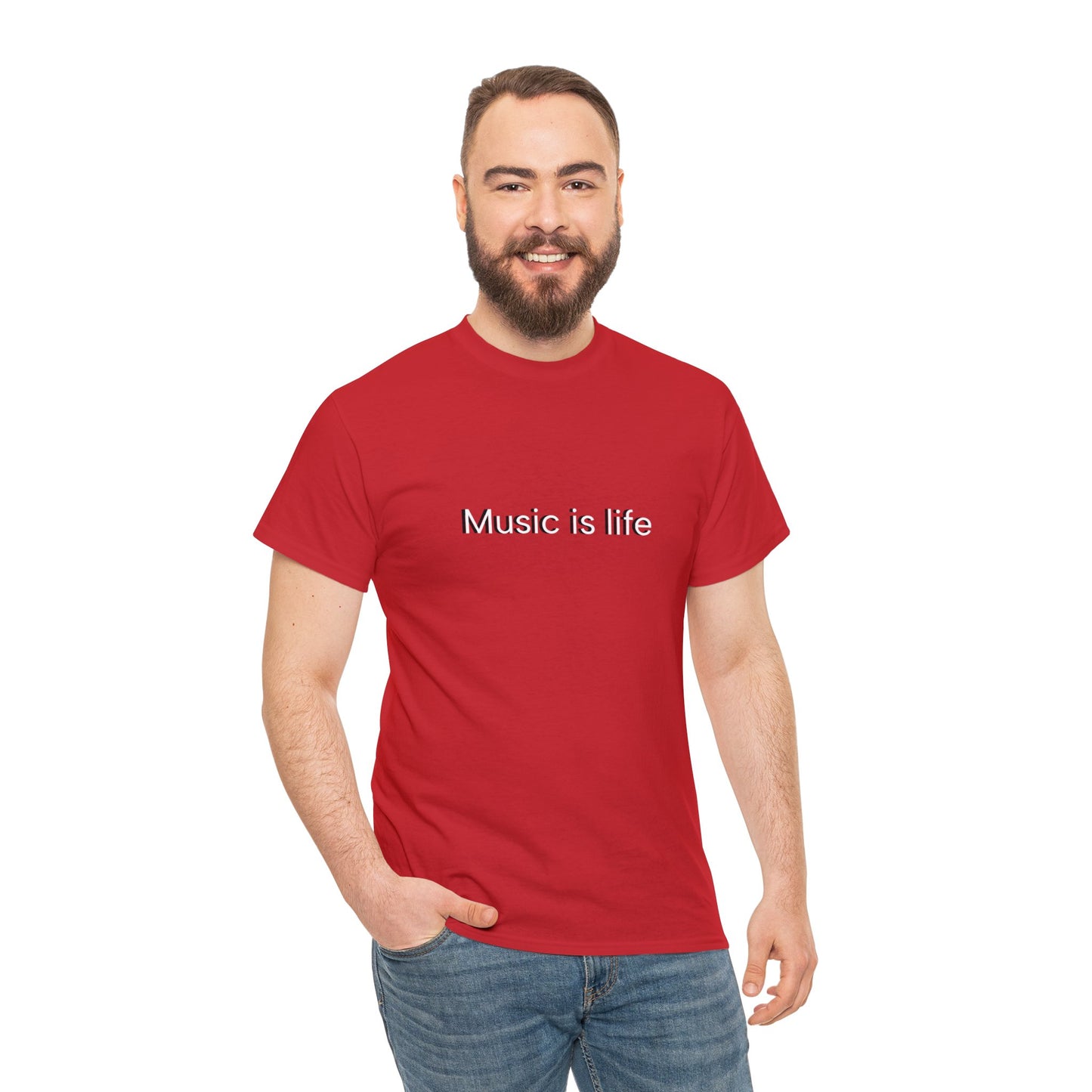 Music is Life - Unisex Heavy Cotton Tee