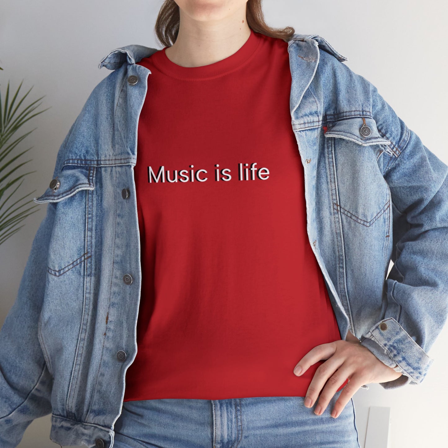 Music is Life - Unisex Heavy Cotton Tee