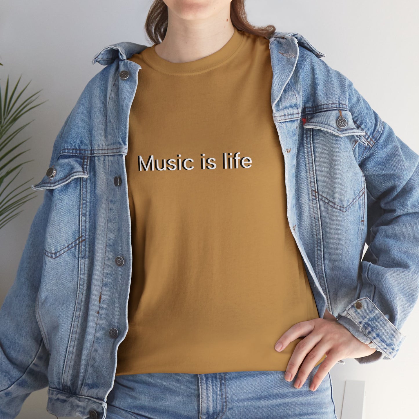 Music is Life - Unisex Heavy Cotton Tee