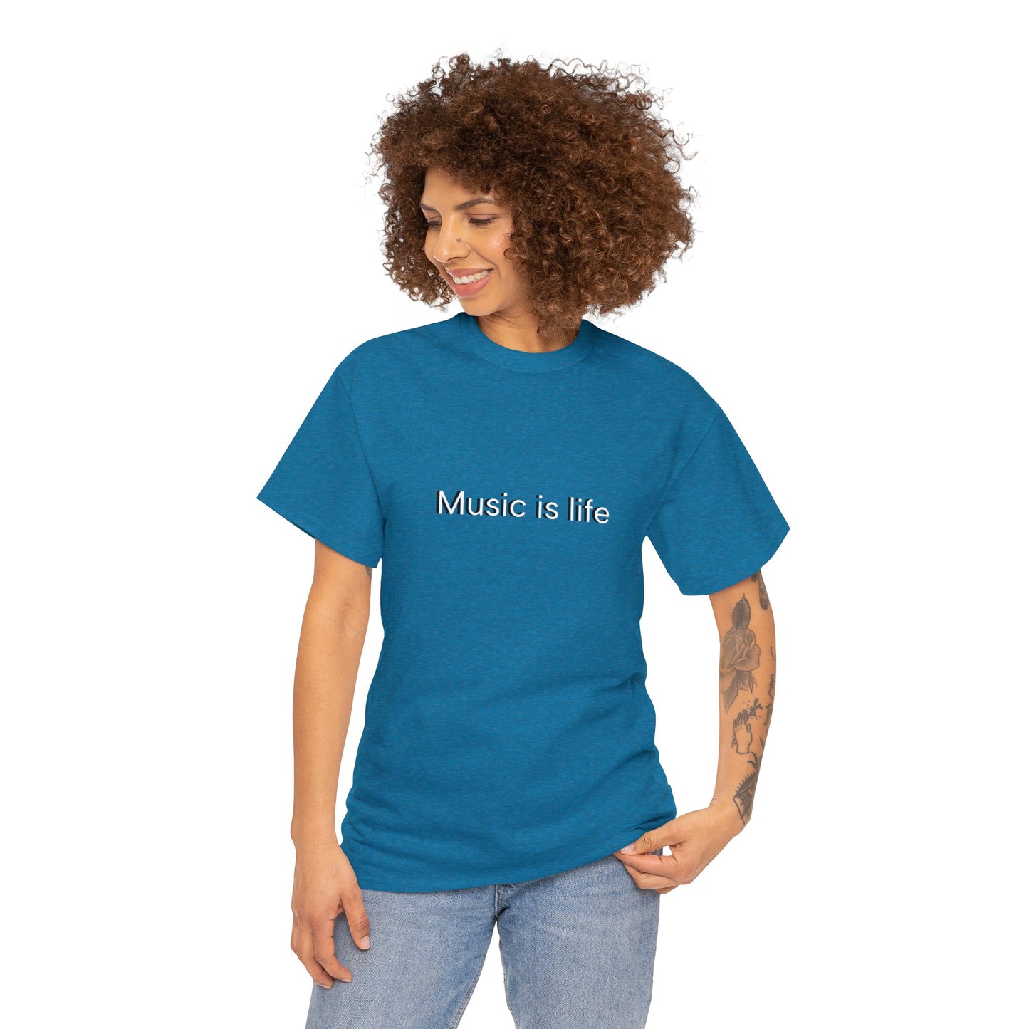 Music is Life - Unisex Heavy Cotton Tee